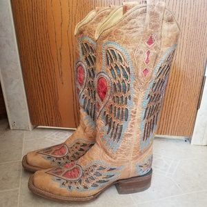 Corral Heart Wing Boots